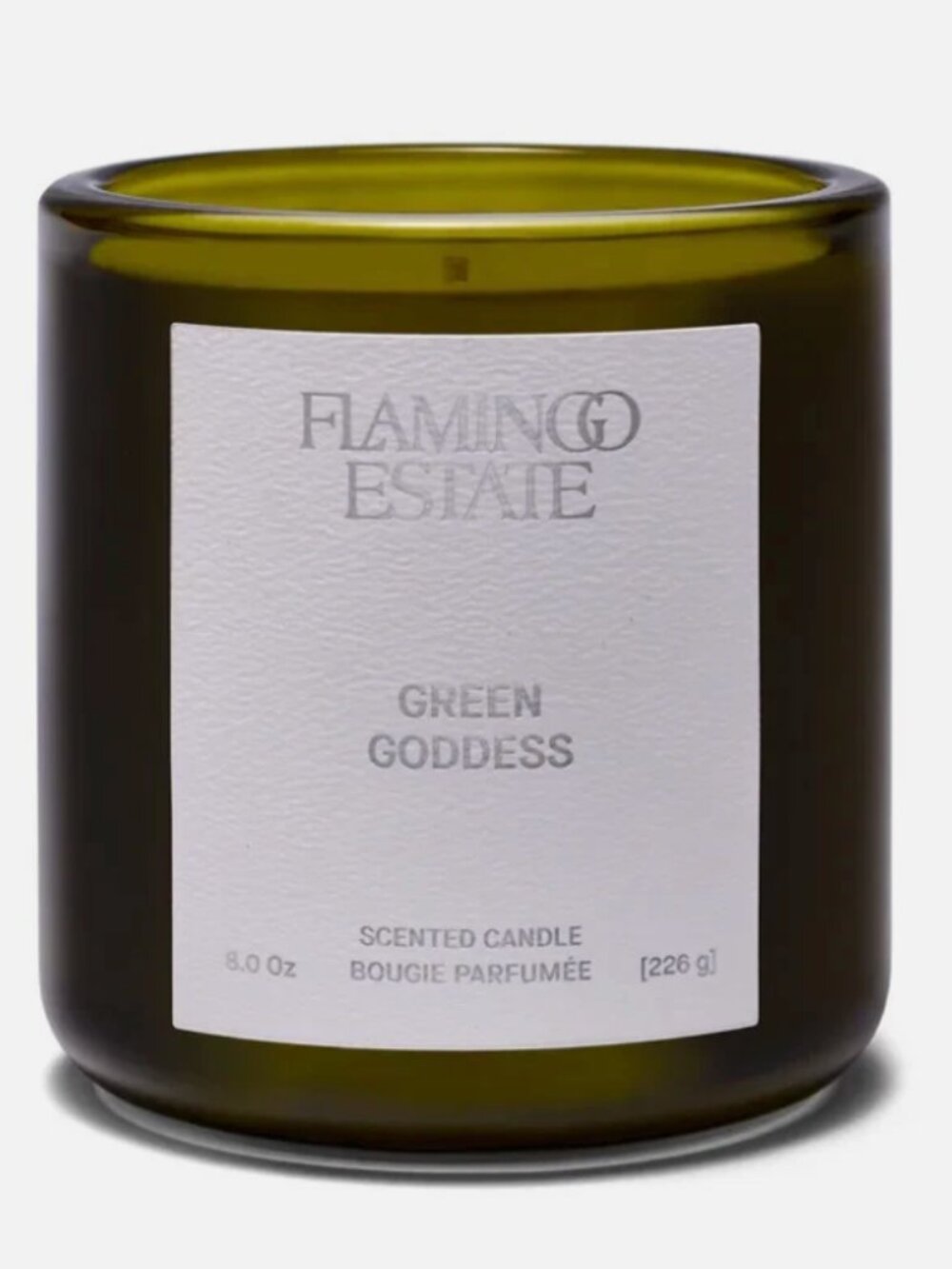 FLAMINGO ESTATE Green Goddess Scented Candle 8oz. w/gift box NIB